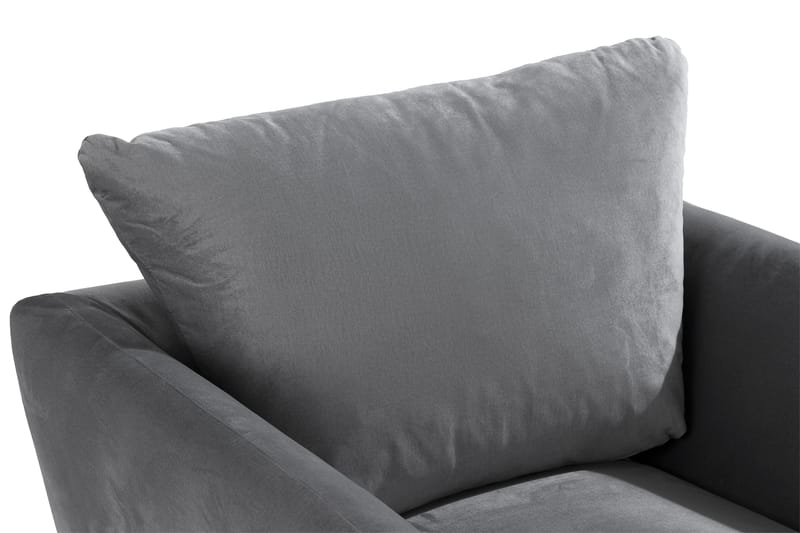 Trend Nojatuoli ja Rahi - Vaaleanharmaa - Huonekalut - Tuoli & nojatuoli - Nojatuoli & lepotuoli - Samettinojatuoli