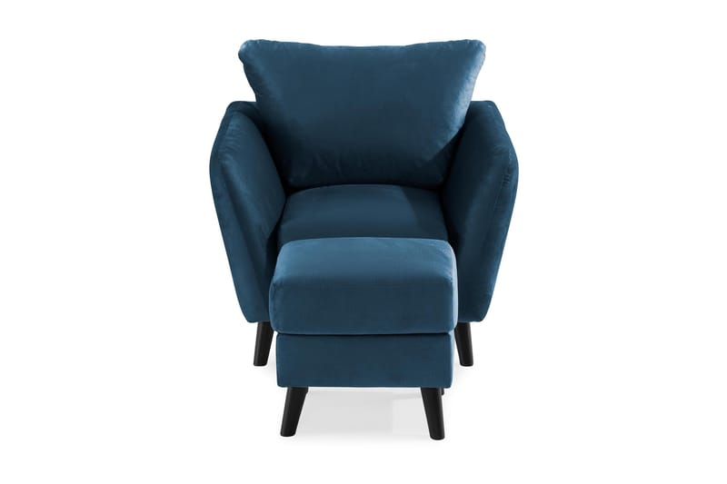 Trend Nojatuoli ja Rahi - Yönsininen - Huonekalut - Tuoli & nojatuoli - Nojatuoli & lepotuoli - Samettinojatuoli