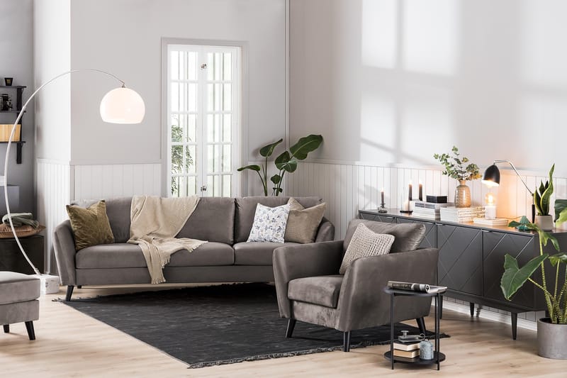 Trend Nojatuoli - Myyränruskea - Huonekalut - Tuoli & nojatuoli - Nojatuoli & lepotuoli - Samettinojatuoli