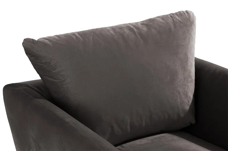 Trend Nojatuoli - Tummanharmaa - Huonekalut - Tuoli & nojatuoli - Nojatuoli & lepotuoli - Samettinojatuoli