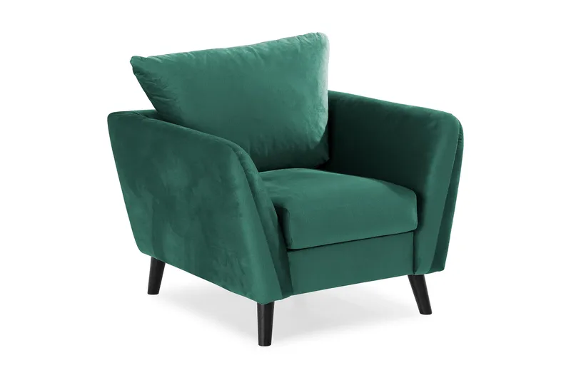 Trend Nojatuoli - Vihreä - Huonekalut - Tuoli & nojatuoli - Nojatuoli & lepotuoli - Samettinojatuoli