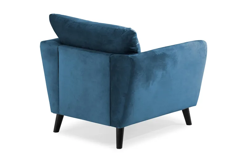 Trend Nojatuoli - Yönsininen - Huonekalut - Tuoli & nojatuoli - Nojatuoli & lepotuoli - Samettinojatuoli