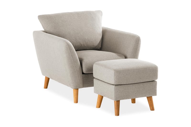 Trend Sohvaryhmä Nojatuoli ja Rahi - Beige - Huonekalut - Tuoli & nojatuoli - Nojatuoli & lepotuoli