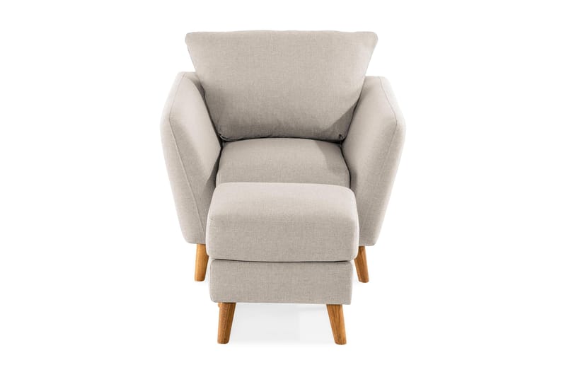 Trend Sohvaryhmä Nojatuoli ja Rahi - Beige - Huonekalut - Tuoli & nojatuoli - Nojatuoli & lepotuoli - Nojatuoli rahilla