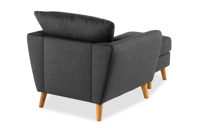 Trend Sohvaryhmä Nojatuoli ja Rahi - Musta - Huonekalut - Tuoli & nojatuoli - Nojatuoli & lepotuoli - Nojatuoli rahilla