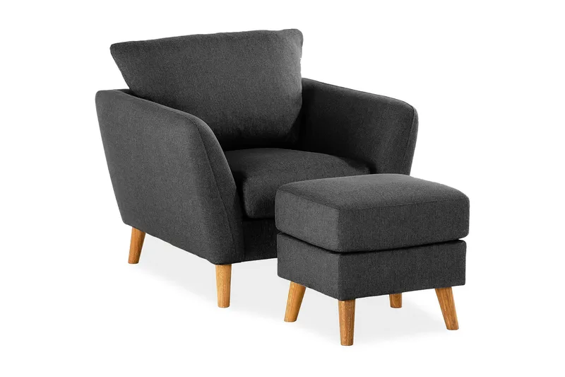 Trend Sohvaryhmä Nojatuoli ja Rahi, Musta