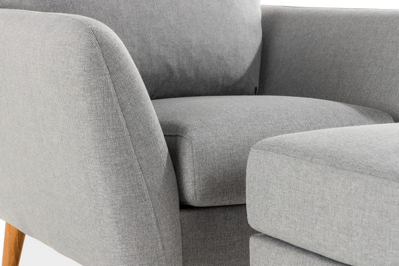 Trend Sohvaryhmä Nojatuoli ja Rahi - Vaaleanharmaa - Huonekalut - Tuoli & nojatuoli - Nojatuoli & lepotuoli - Nojatuoli rahilla