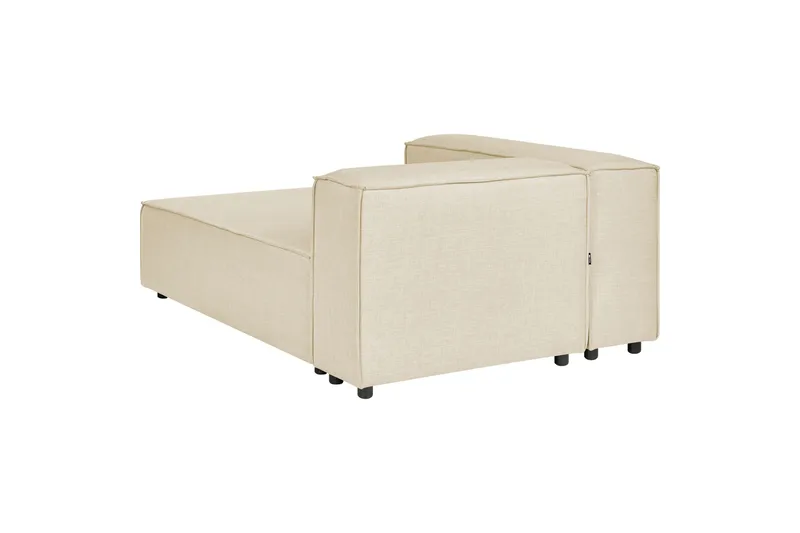 Tunda Lepotuoli 119 cm Oikealta - Beige/Musta - Huonekalut - Tuoli & nojatuoli - Nojatuoli & lepotuoli - Makuutuoli & divaanituoli