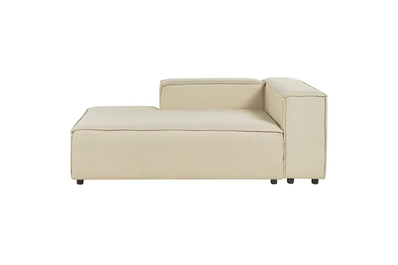 Tunda Lepotuoli 119 cm Oikealta, Beige/Musta