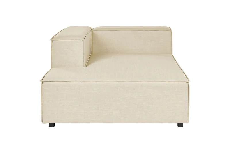 Tunda Lepotuoli 119 cm Oikealta - Beige/Musta - Huonekalut - Tuoli & nojatuoli - Nojatuoli & lepotuoli - Makuutuoli & divaanituoli