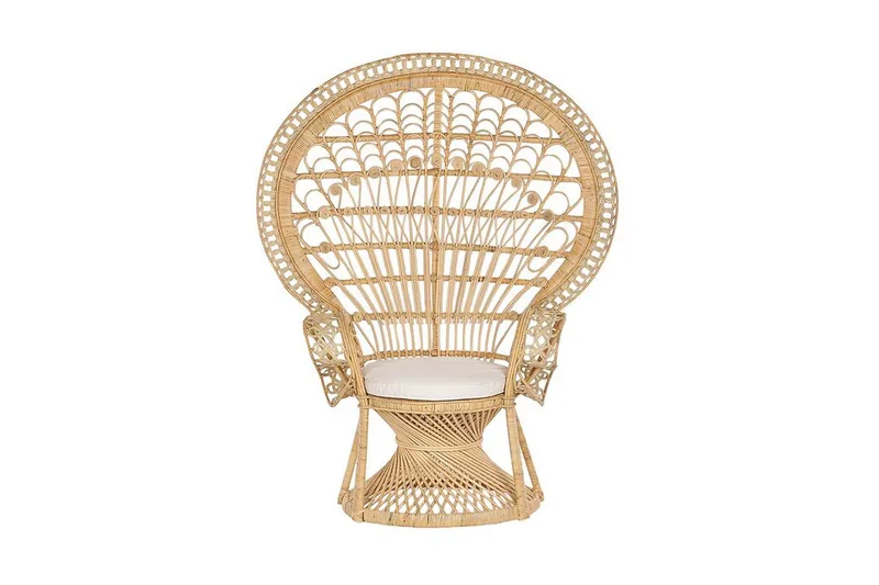 Tuoli Maransart Riikinkukko - Rottinki/Beige - Huonekalut - Tuoli & nojatuoli - Nojatuoli & lepotuoli