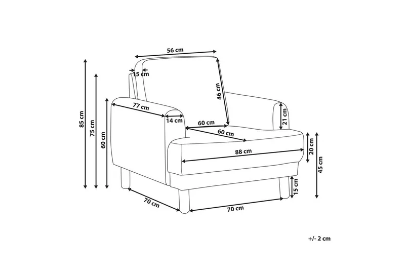 Nojatuoli Tuve - Beige, vaalea puu/Bouclé - Huonekalut - Tuoli & nojatuoli - Nojatuoli & lepotuoli