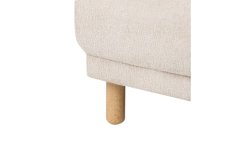 Nojatuoli Tuve - Beige, vaalea puu/Bouclé - Huonekalut - Tuoli & nojatuoli - Nojatuoli & lepotuoli