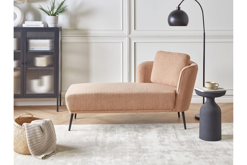 Uklund Lepotuoli 148 cm Oikealta - Beige/Musta - Huonekalut - Tuoli & nojatuoli - Nojatuoli & lepotuoli - Makuutuoli & divaanituoli