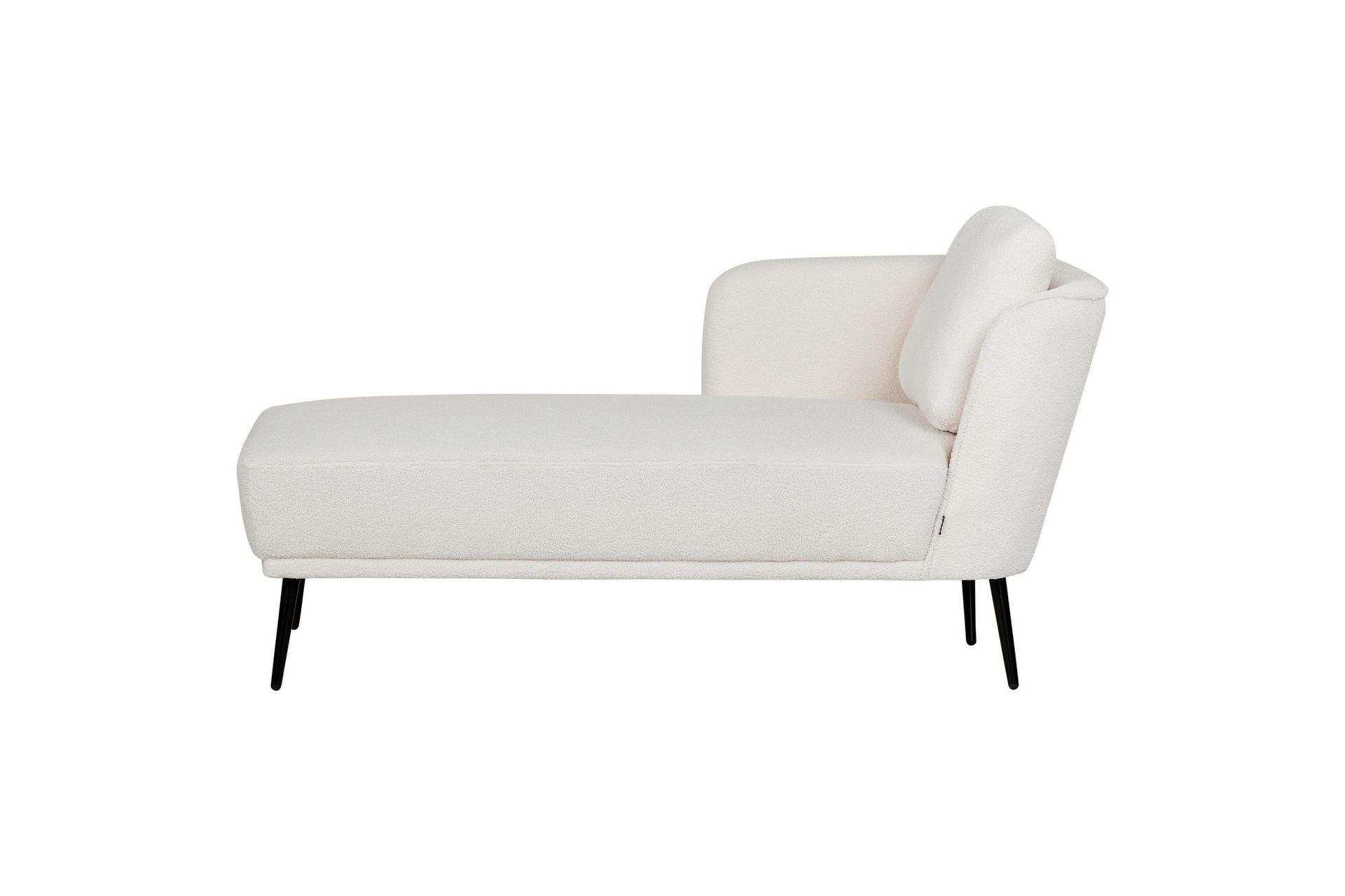 Uklund Lepotuoli 148 cm Oikealta - Musta/Valkoinen