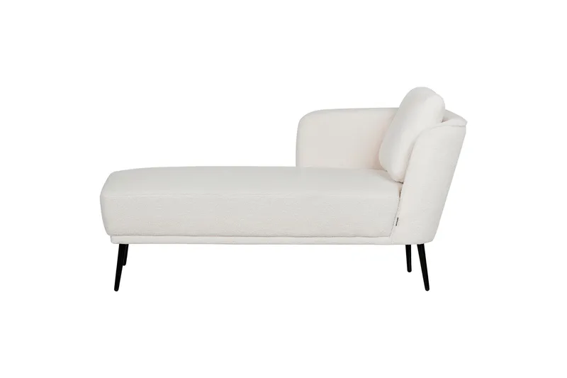 Uklund Lepotuoli 148 cm Oikealta, Musta/Valkoinen