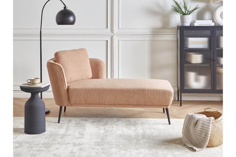 Uklund Lepotuoli 148 cm Vasemmalta - Beige/Musta - Huonekalut - Tuoli & nojatuoli - Nojatuoli & lepotuoli - Makuutuoli & divaanituoli