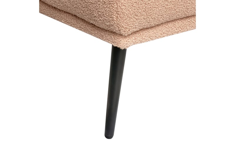 Uklund Lepotuoli 148 cm Vasemmalta - Beige/Musta - Huonekalut - Tuoli & nojatuoli - Nojatuoli & lepotuoli - Makuutuoli & divaanituoli