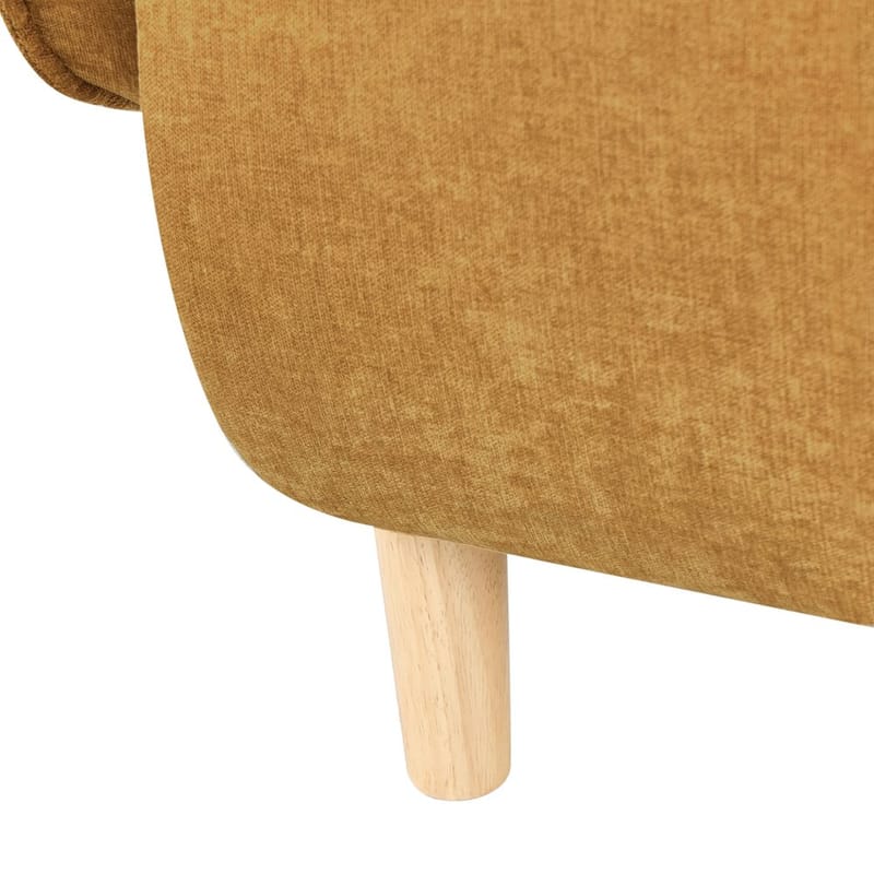 Nojatuoli Umea - Keltainen, vaalea puu - Huonekalut - Tuoli & nojatuoli - Nojatuoli & lepotuoli