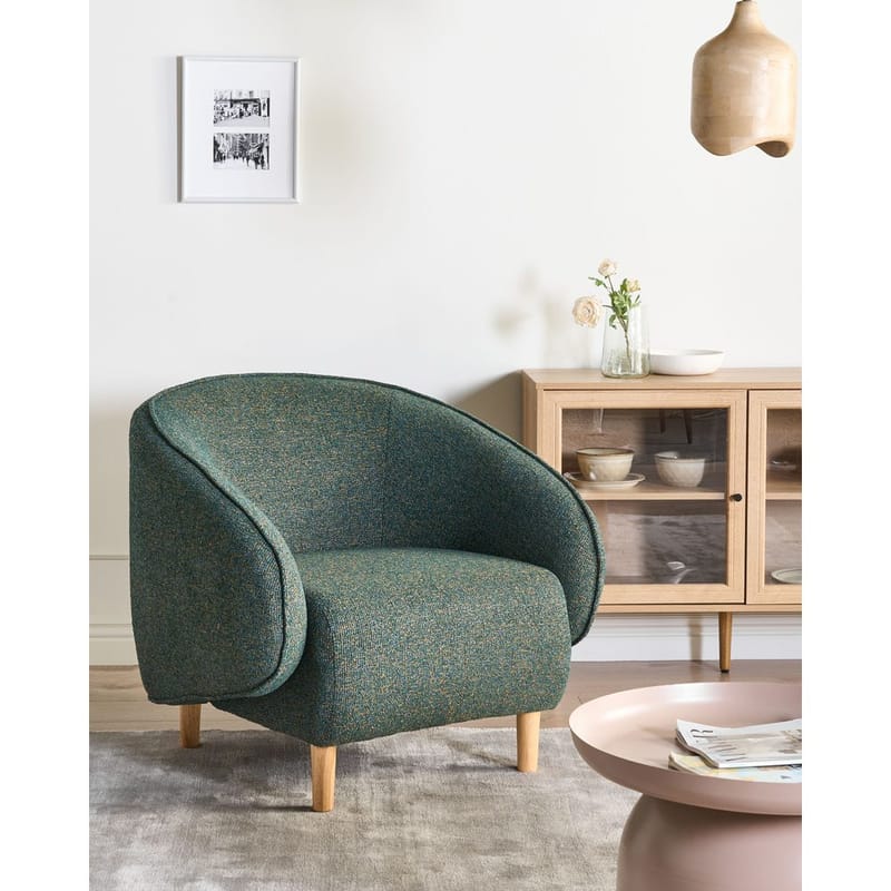 Nojatuoli Umea - Vihreä, vaalea puu - Huonekalut - Tuoli & nojatuoli - Nojatuoli & lepotuoli