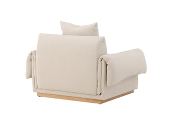 Nojatuoli VIND Mollösund beige - Huonekalut - Tuoli & nojatuoli - Nojatuoli & lepotuoli