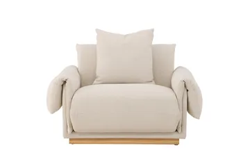 Nojatuoli VIND Mollösund beige - Huonekalut - Tuoli & nojatuoli - Nojatuoli & lepotuoli