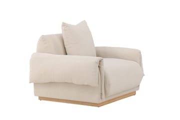 Nojatuoli VIND Mollösund beige - Huonekalut - Tuoli & nojatuoli - Nojatuoli & lepotuoli