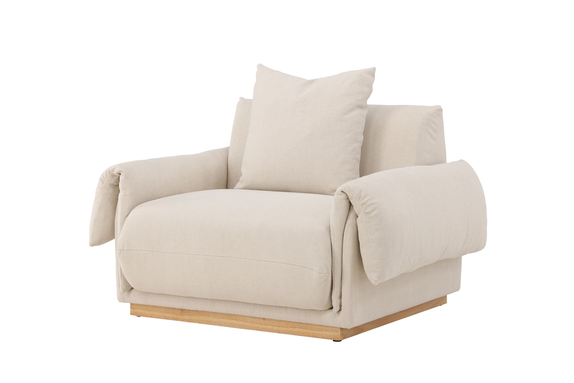 Nojatuoli VIND Mollösund Beige - Huonekalut - Tuoli & nojatuoli - Nojatuoli & lepotuoli
