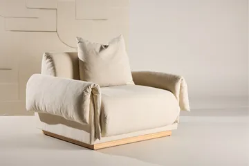 Nojatuoli VIND Mollösund beige - Huonekalut - Tuoli & nojatuoli - Nojatuoli & lepotuoli