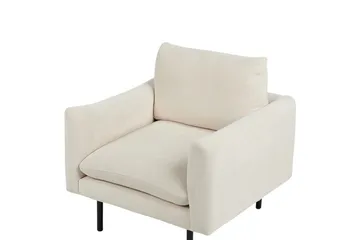 Nojatuoli Vinterbro - Beige, musta/polyesteri, Beige, musta/Polyesteri - Huonekalut - Tuoli & nojatuoli - Nojatuoli & lepotuoli