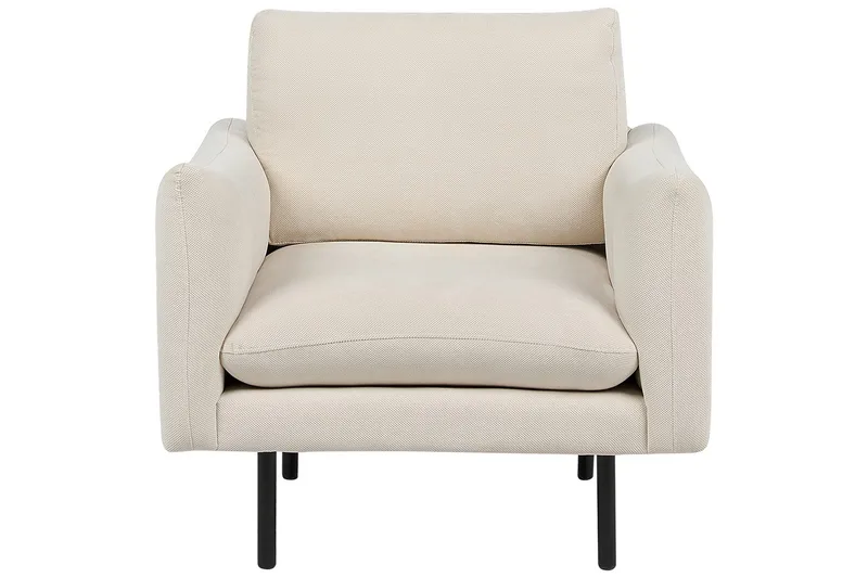 Nojatuoli Vinterbro - Beige, musta/polyesteri, Beige, musta/Polyesteri - Huonekalut - Tuoli & nojatuoli - Nojatuoli & lepotuoli