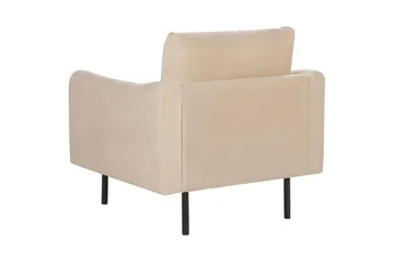 Nojatuoli Vinterbro - Beige, musta/sametti, Beige, musta/Sametti - Huonekalut - Tuoli & nojatuoli - Nojatuoli & lepotuoli