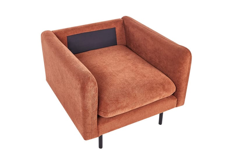 Nojatuoli Vinterbro - Ruskea, Musta/Chenille - Huonekalut - Tuoli & nojatuoli - Nojatuoli & lepotuoli