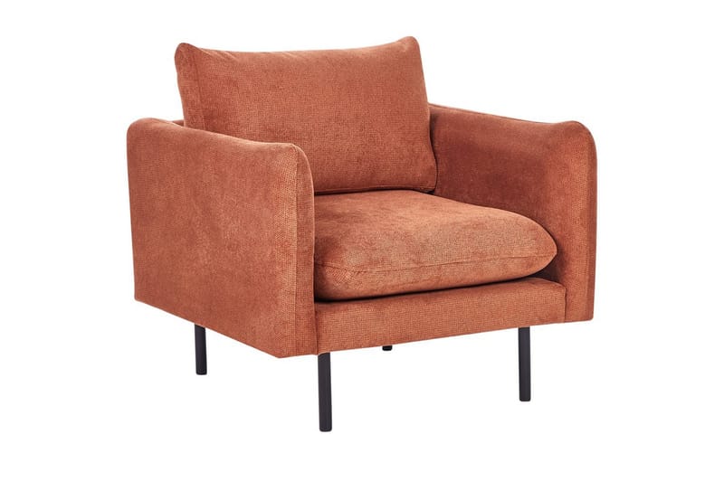 Nojatuoli Vinterbro - Ruskea, Musta/Chenille - Huonekalut - Tuoli & nojatuoli - Nojatuoli & lepotuoli