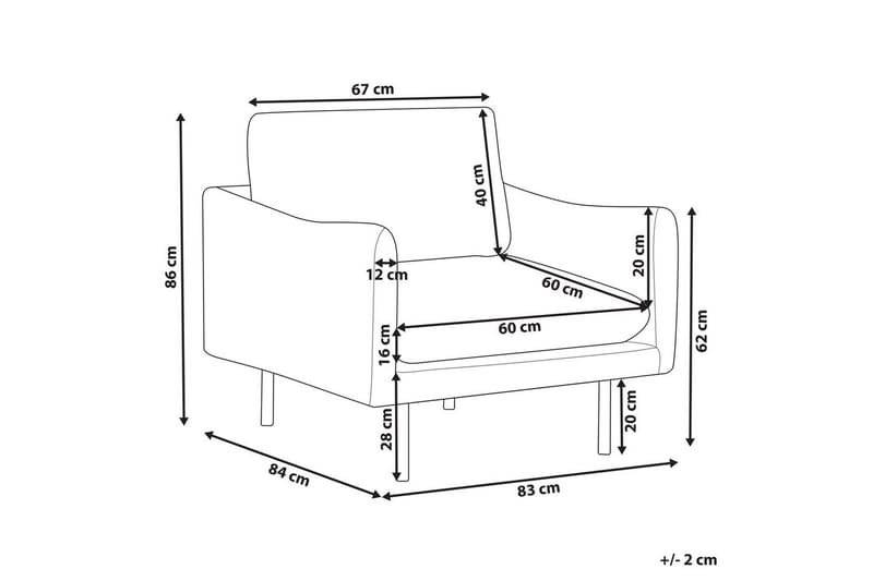 Nojatuoli Vinterbro - Vihreä, musta/Polyesteri, Vihreä, Musta/Polyesteri - Huonekalut - Tuoli & nojatuoli - Nojatuoli & lepotuoli