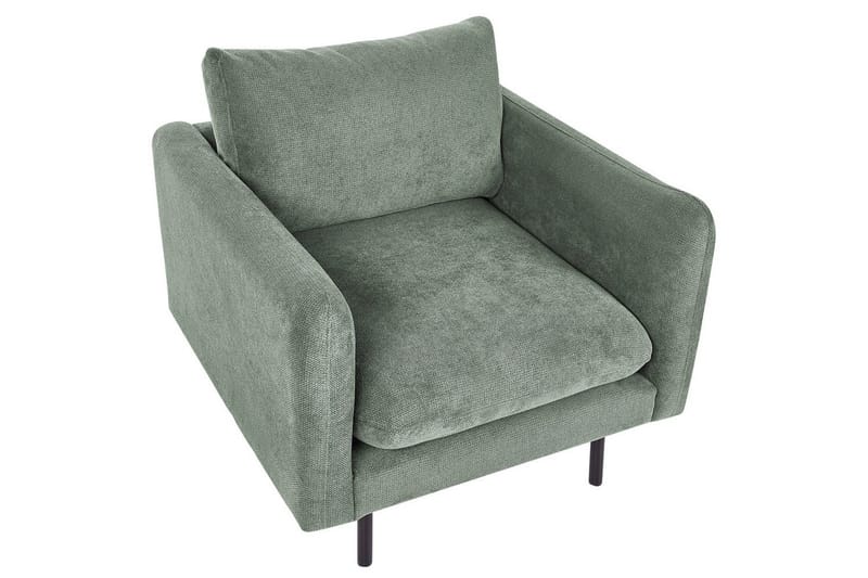 Nojatuoli Vinterbro - Vihreä, musta/Polyesteri, Vihreä, Musta/Polyesteri - Huonekalut - Tuoli & nojatuoli - Nojatuoli & lepotuoli