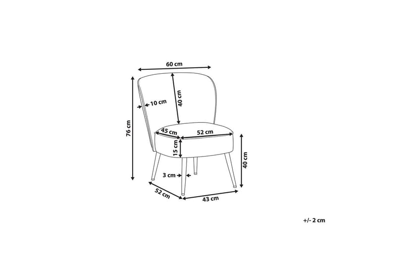 Nojatuoli Voss - Beige, harmaa, musta - Huonekalut - Tuoli & nojatuoli - Nojatuoli & lepotuoli