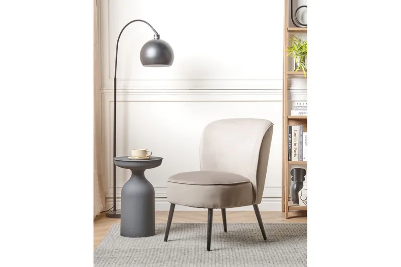 Nojatuoli Voss - Beige, harmaa, musta - Huonekalut - Tuoli & nojatuoli - Nojatuoli & lepotuoli