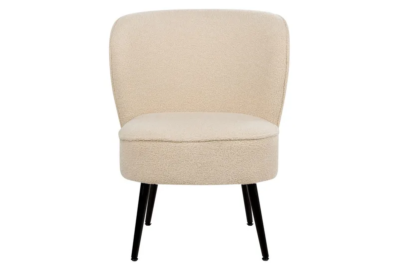 Nojatuoli Voss - Beige, musta - Huonekalut - Tuoli & nojatuoli - Nojatuoli & lepotuoli