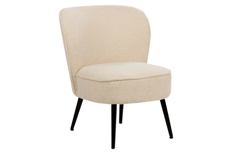 Nojatuoli Voss - Beige, musta - Huonekalut - Tuoli & nojatuoli - Nojatuoli & lepotuoli