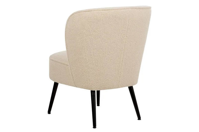 Nojatuoli Voss - Beige, musta - Huonekalut - Tuoli & nojatuoli - Nojatuoli & lepotuoli