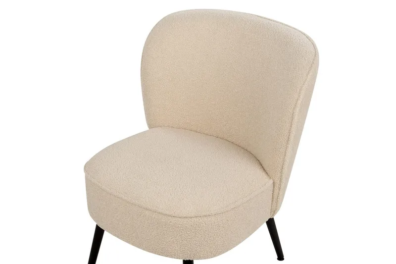 Nojatuoli Voss - Beige, musta - Huonekalut - Tuoli & nojatuoli - Nojatuoli & lepotuoli