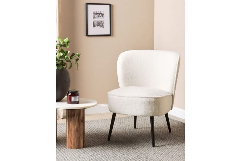 Nojatuoli Voss - Valkoinen, Musta - Huonekalut - Tuoli & nojatuoli - Nojatuoli & lepotuoli