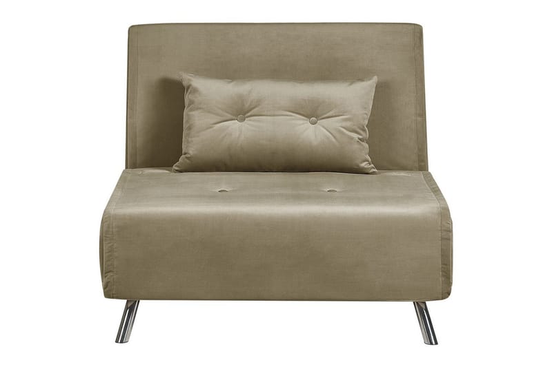Vuodesohva Farris - Vihreä, hopea - Huonekalut - Tuoli & nojatuoli - Nojatuoli & lepotuoli - Vuodetuoli
