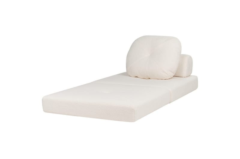 Vuodesohva Olden - Valkoinen/Bouclé, 81x182 cm - Huonekalut - Tuoli & nojatuoli - Nojatuoli & lepotuoli - Vuodetuoli