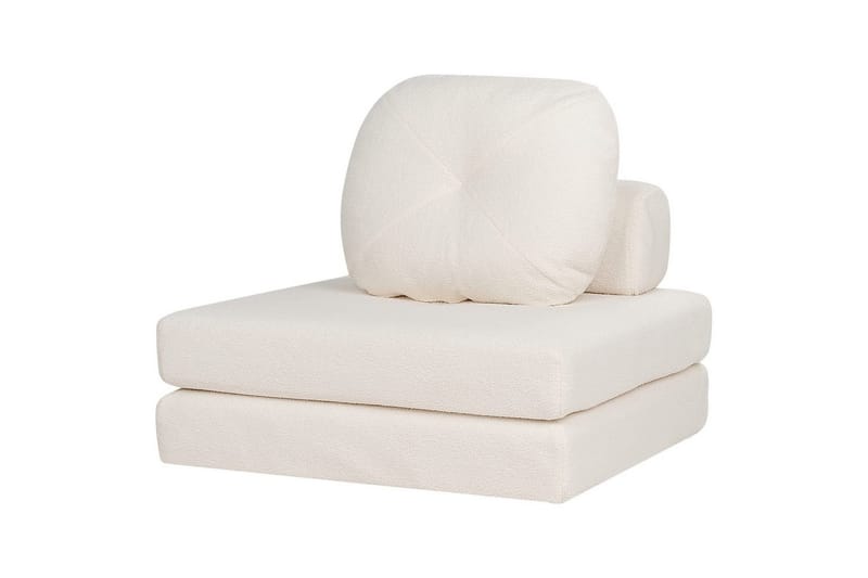 Vuodesohva Olden - Valkoinen/Bouclé, 81x182 cm - Huonekalut - Tuoli & nojatuoli - Nojatuoli & lepotuoli - Vuodetuoli