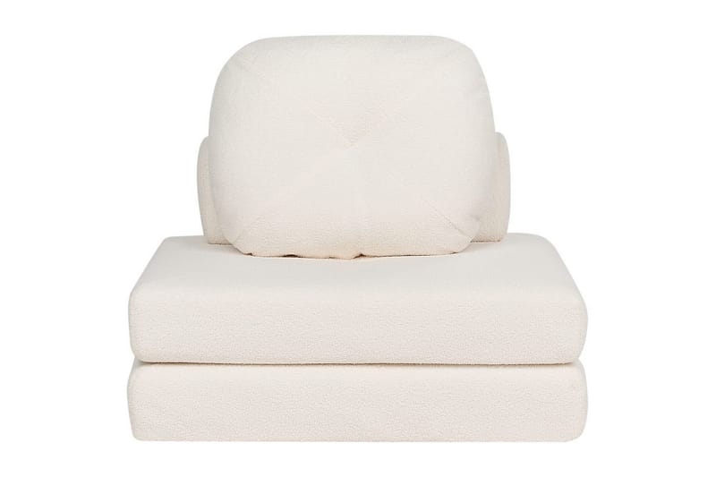 Vuodesohva Olden - Valkoinen/Bouclé, 81x182 cm - Huonekalut - Tuoli & nojatuoli - Nojatuoli & lepotuoli - Vuodetuoli