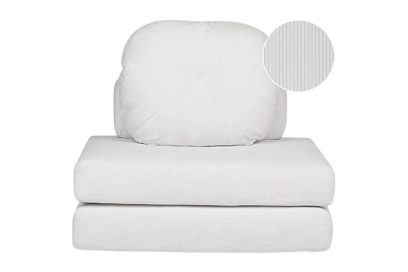 Vuodesohva Olden - Valkoinen/Manchester-kangas, 81x182 cm - Huonekalut - Tuoli & nojatuoli - Nojatuoli & lepotuoli - Vuodetuoli