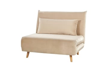 Vuodesohva Setten - Beige, vaalea puu - Huonekalut - Tuoli & nojatuoli - Nojatuoli & lepotuoli - Vuodetuoli