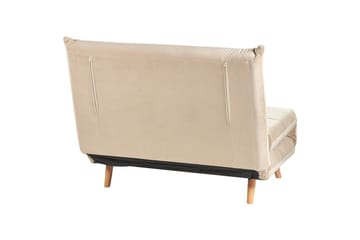 Vuodesohva Setten - Beige, vaalea puu - Huonekalut - Tuoli & nojatuoli - Nojatuoli & lepotuoli - Vuodetuoli